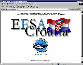 Startseite mit croatischer Flagge EFSA